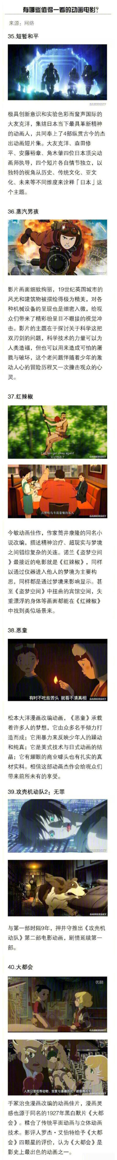 40部不可错过的日本动画电影，喜欢的转走收藏吧~