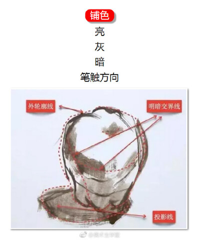 不会画苹果怎么办？
快去看干货分析↓↓↓ ​
via 美术生学堂 ​