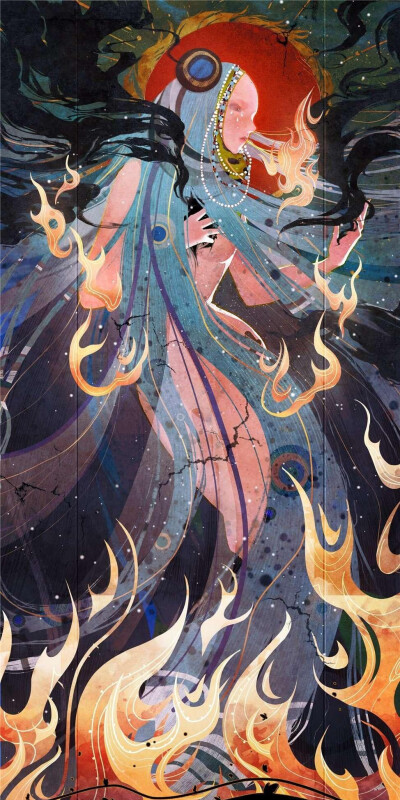 手绘，神话，背景