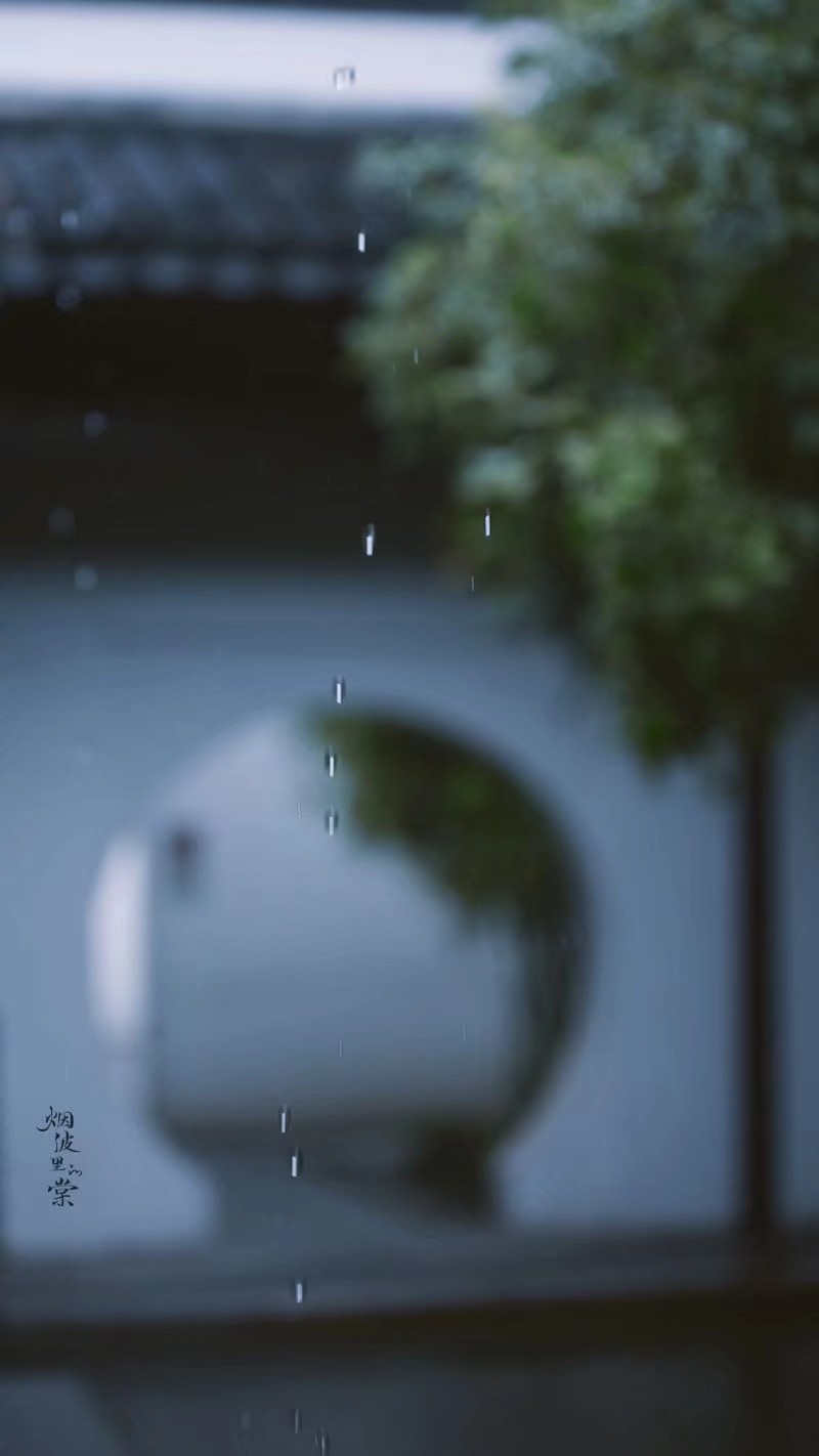 清明时节雨纷纷
图:烟波里的棠