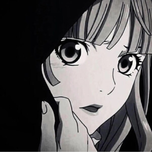 一组黑白色系女生头像来袭♀