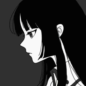 一组黑白色系女生头像来袭♀