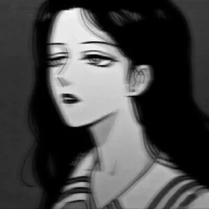一组黑白色系女生头像来袭♀