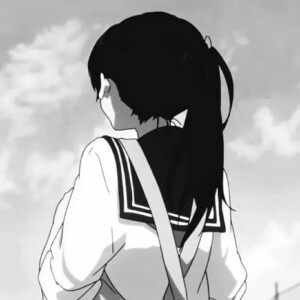 一组黑白色系女生头像来袭♀