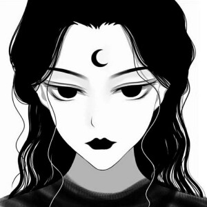 一组黑白色系女生头像来袭♀