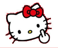 hello kitty 中指