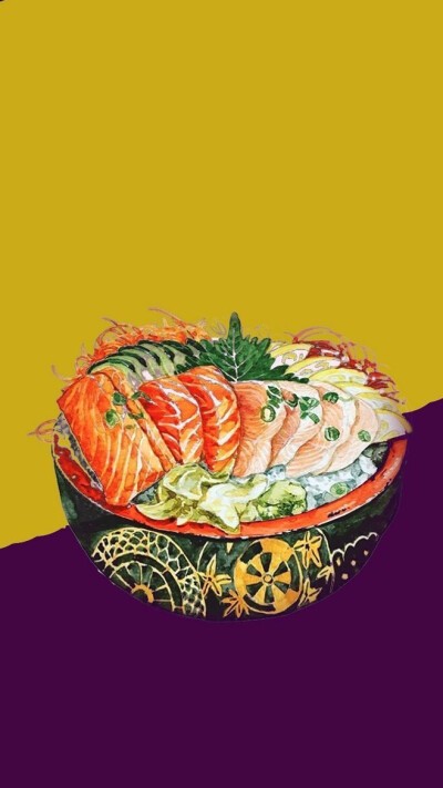美食手绘壁纸