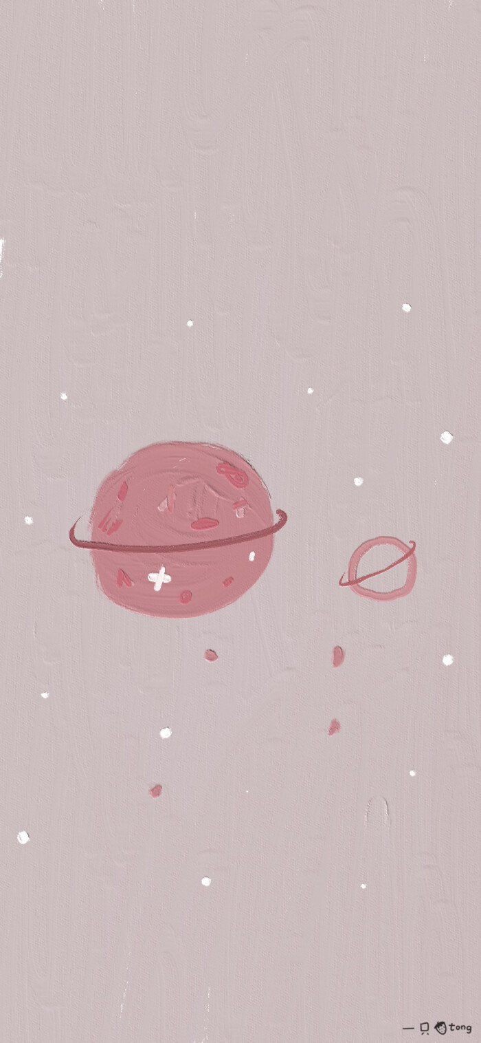 微博原创@一只草莓Tong 粉色星球壁纸搬运出处见水印。抱图点赞。 禁商用侵删。 - 高清图片，堆糖，美图壁纸兴趣社区