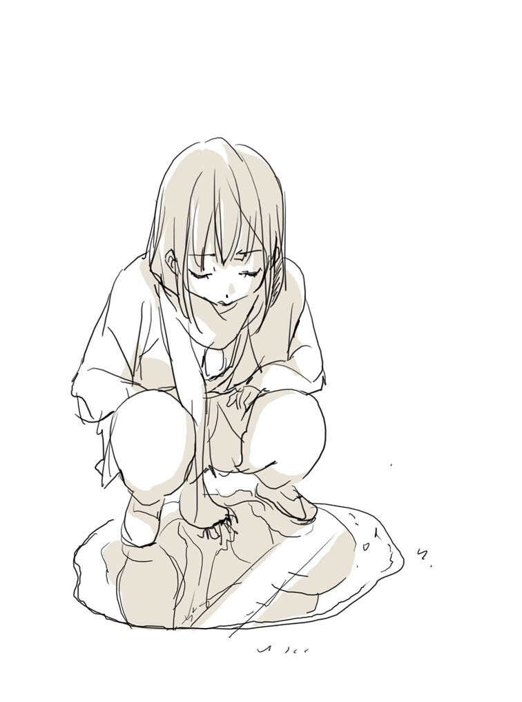 线稿手稿透视图