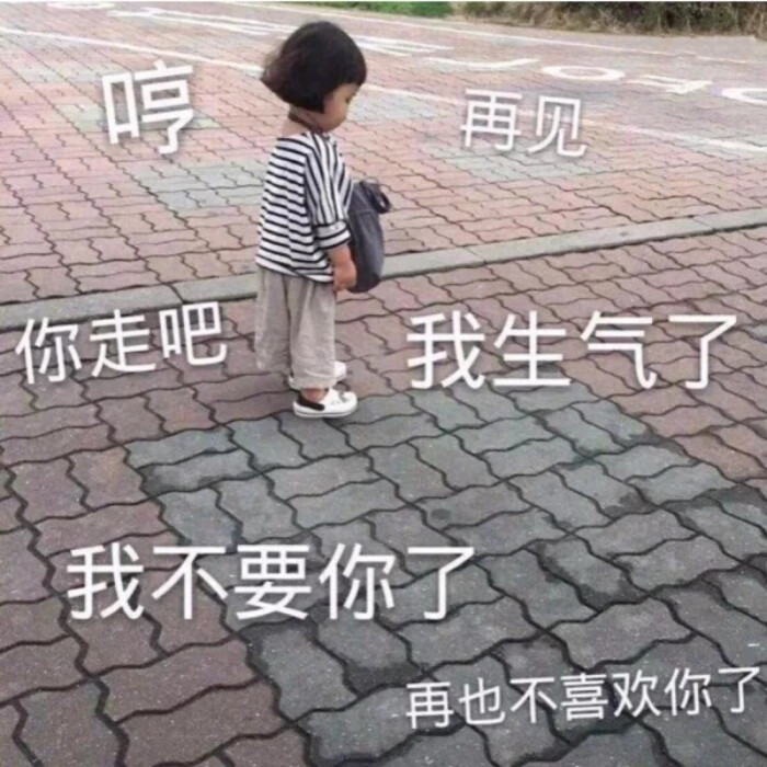 生气了，不要你了