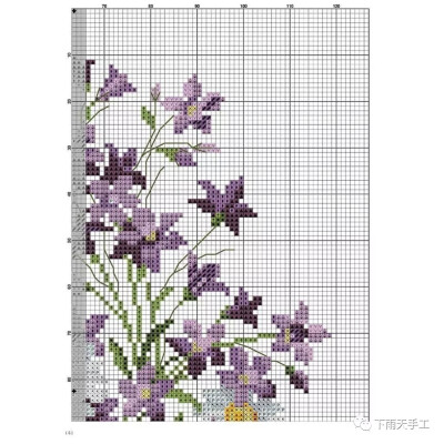 十字绣图纸•紫色小花