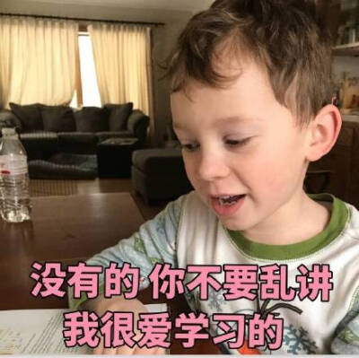 没有的你不要乱讲我很爱学习的(假笑男孩Gavin)