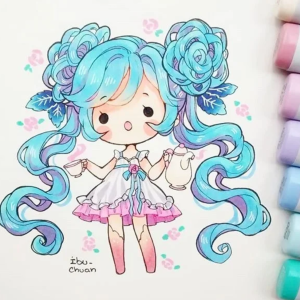 动漫马克笔临摹素材画师:ibu chuan - 高清图片,堆糖,美图壁纸兴趣