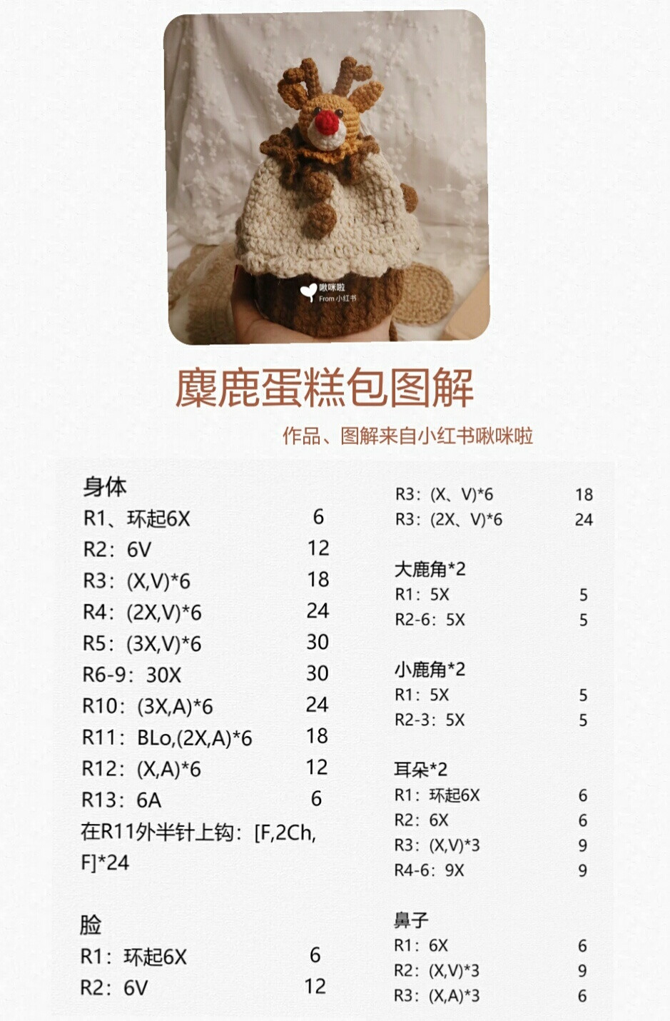 钩织小物，图源微博，见水印