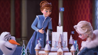 《Frozen：雪宝的冰雪大冒险》Anna Olaf Elsa 截自《When We're Together》官方歌词版MV