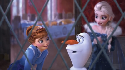 《Frozen：雪宝的冰雪大冒险》Anna Olaf Elsa 截自《When We're Together》官方歌词版MV