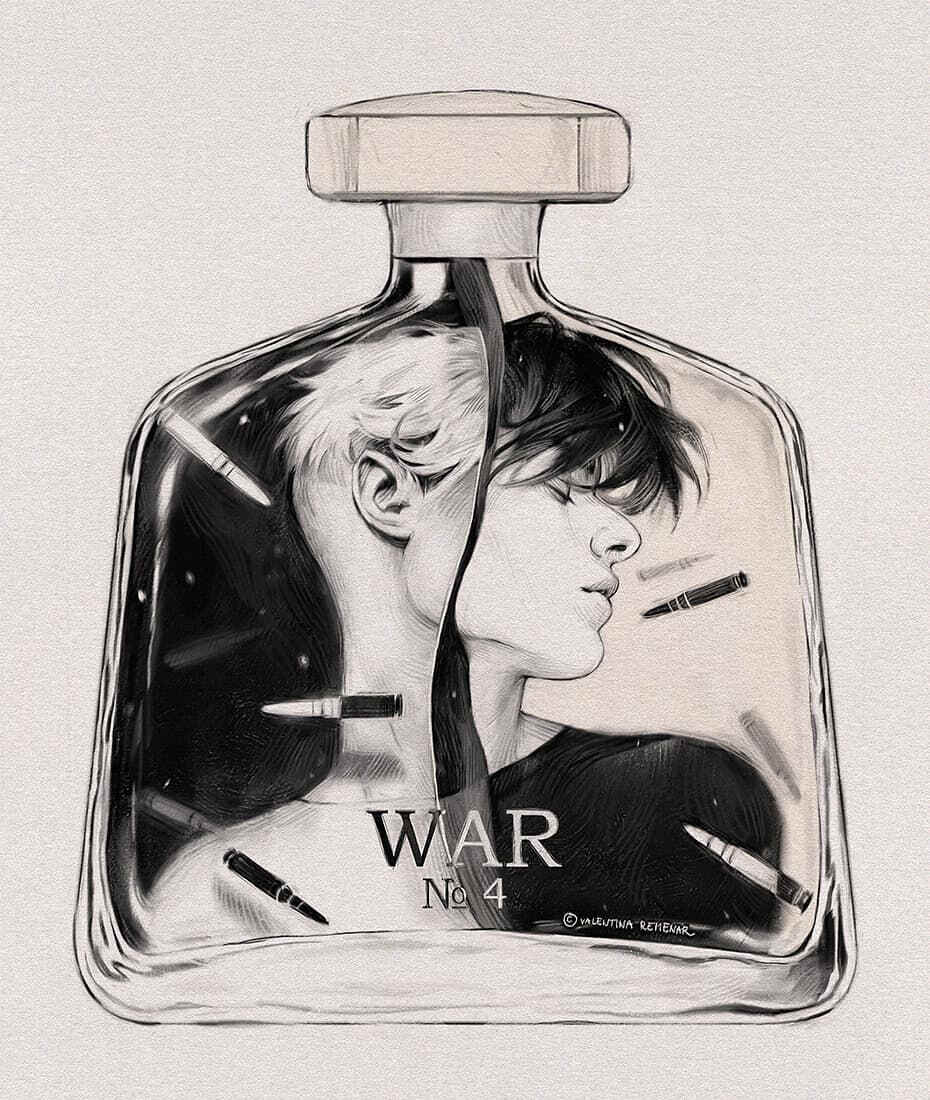 〖香水瓶内的乾坤〗ins/twitter 插画师 : Valentina Remenar 