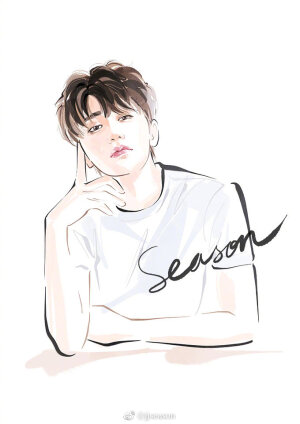 #jjseason插画# ----- 阳光帅气蔡徐坤超话  @蔡徐坤 “六女儿”《没有意外》#season明星插画#