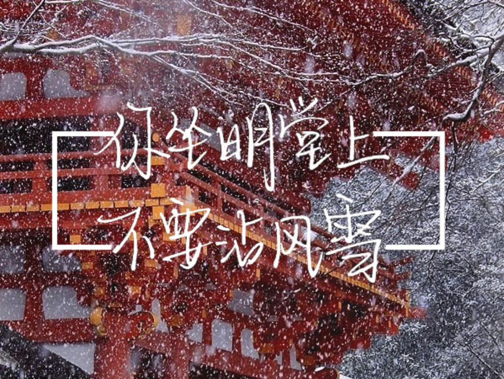 将进酒 by唐酒卿
你送他仰山雪，我送他弑君刀