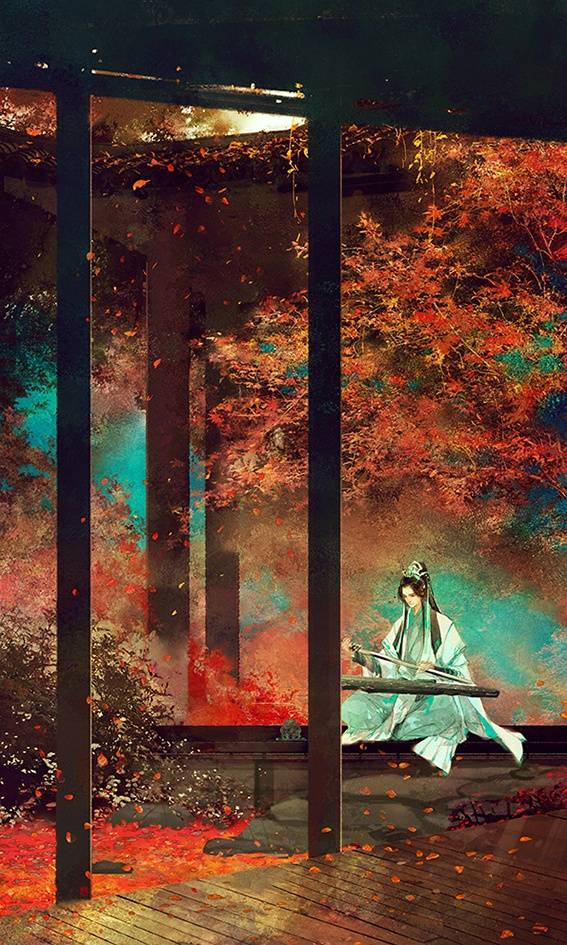 古风插画，头像，美景，剑三