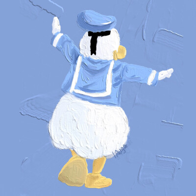 迪士尼系列|油画头像 情侣 cr:@laugai