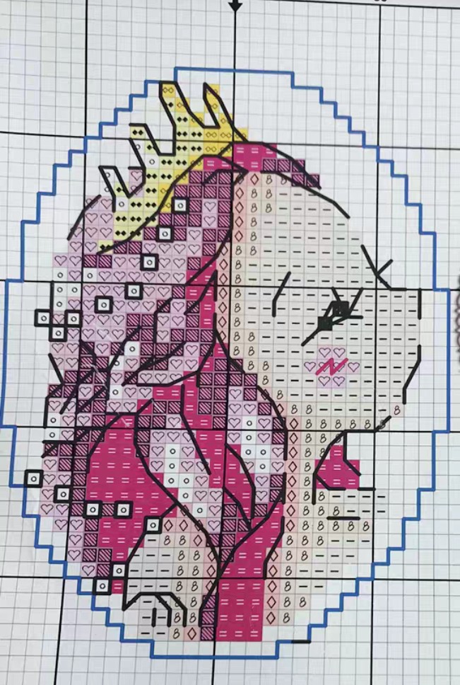 十字绣图纸61勾边小图