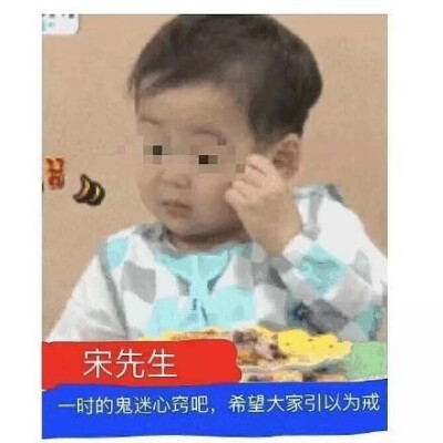 宋先生：一时的鬼迷心窍吧,希望大家引以为戒