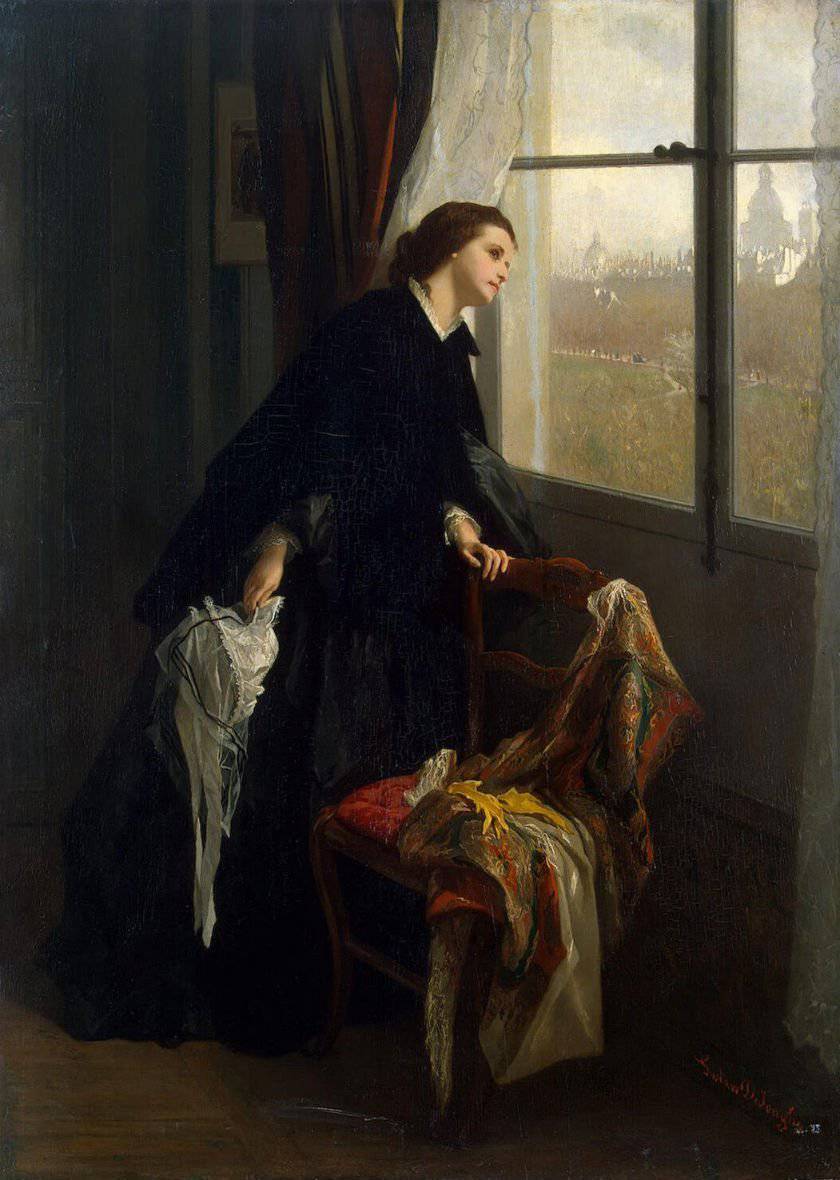 Changeable Weather, 1860-70 by Gustave Léonard de Jonghe (Belgian,1829–1893) ​