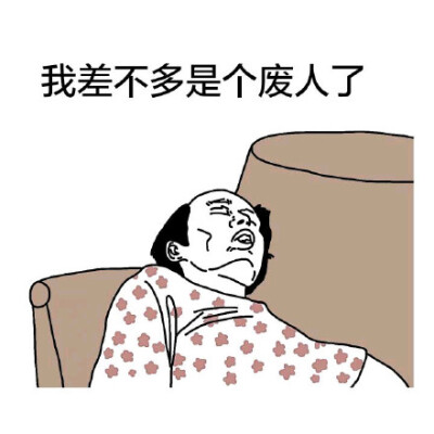 我差不多是个废人了（葛优）