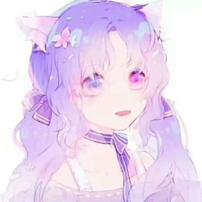 紫色系女生动漫头像