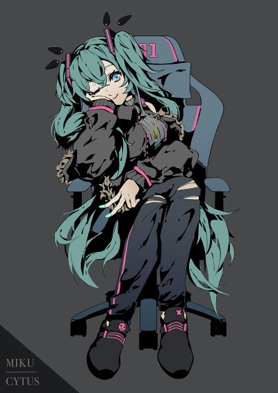 p站画师:hiro地球人
初音未来