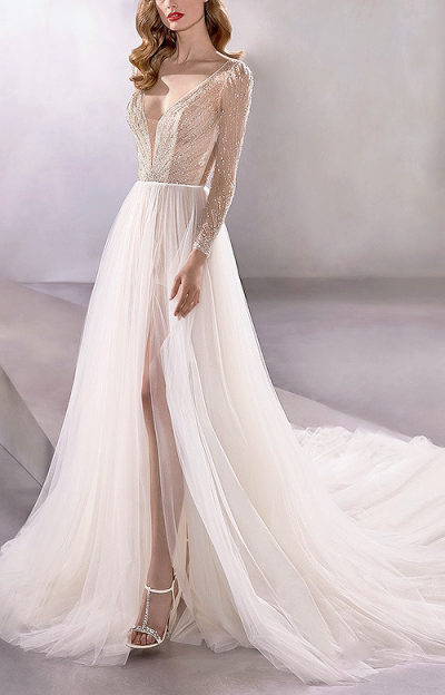顶级奢华高定婚纱礼服Pronovias，2020系列星光斑斓，梦幻轻盈
