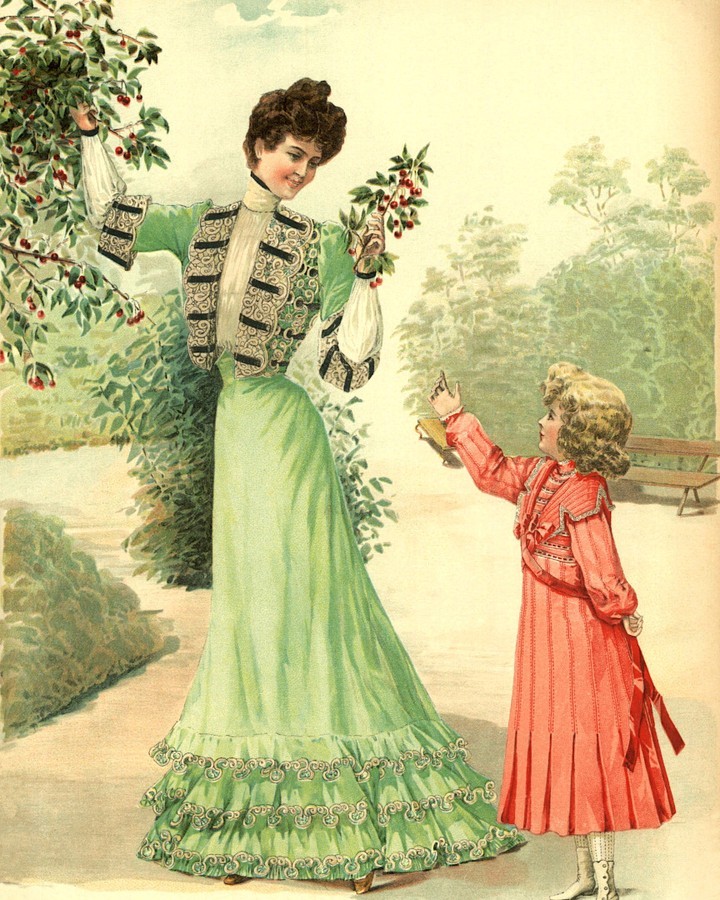 维多利亚时期的红配绿