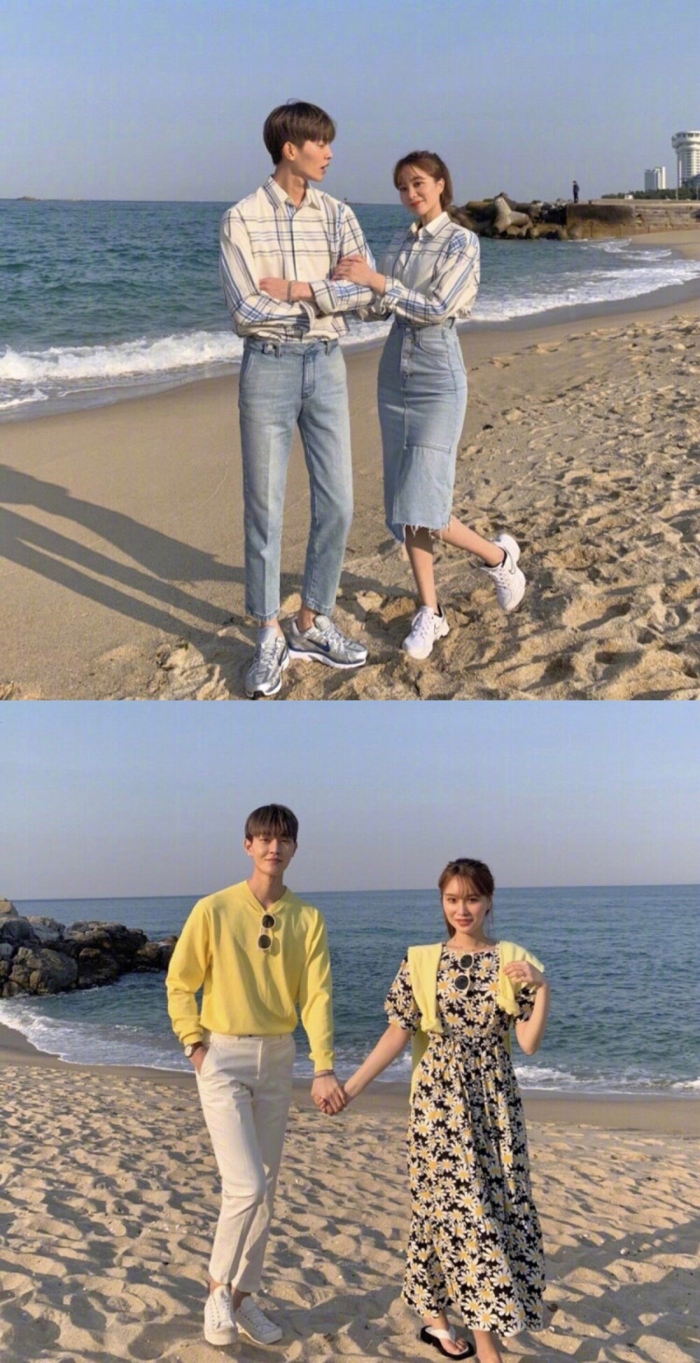 同色系的Couple Look，简约又上镜的情侣装搭起来 ​​​​