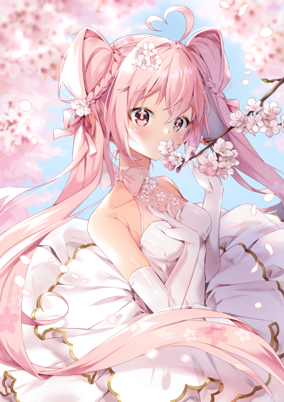 樱初音 桜ミク Wedding 画师：ARAM （p id=10622754）id=80791087