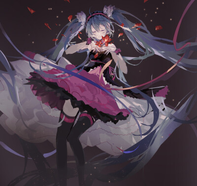 初音未来 枯れてくれるな、運命 画师：豆の素 （p id=3402936）id=80726500
