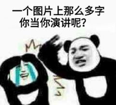 一个图片上那么多字，你当你演讲呢？