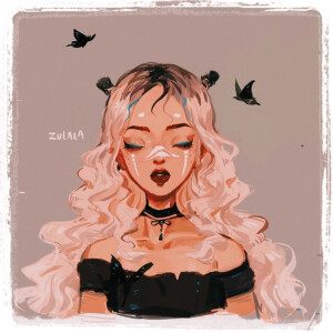 6ins:zulala_l漂亮的线条 #插画 #头像 #欧美风 赞 评论 收藏 更多