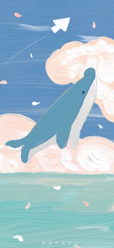 小清新油画卡通壁纸少女心