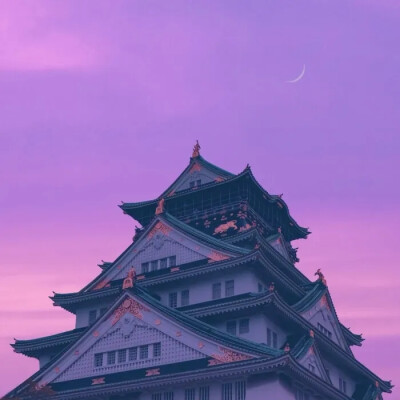 紫色梦幻天空背景图，壁纸