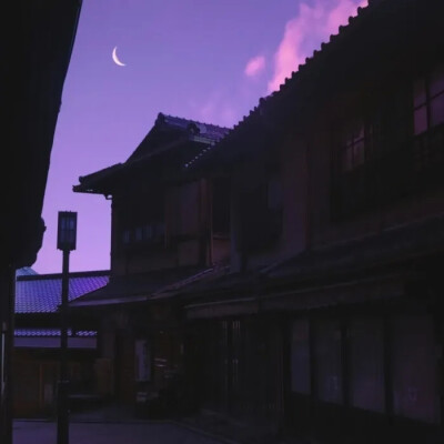 紫色梦幻天空背景图，壁纸