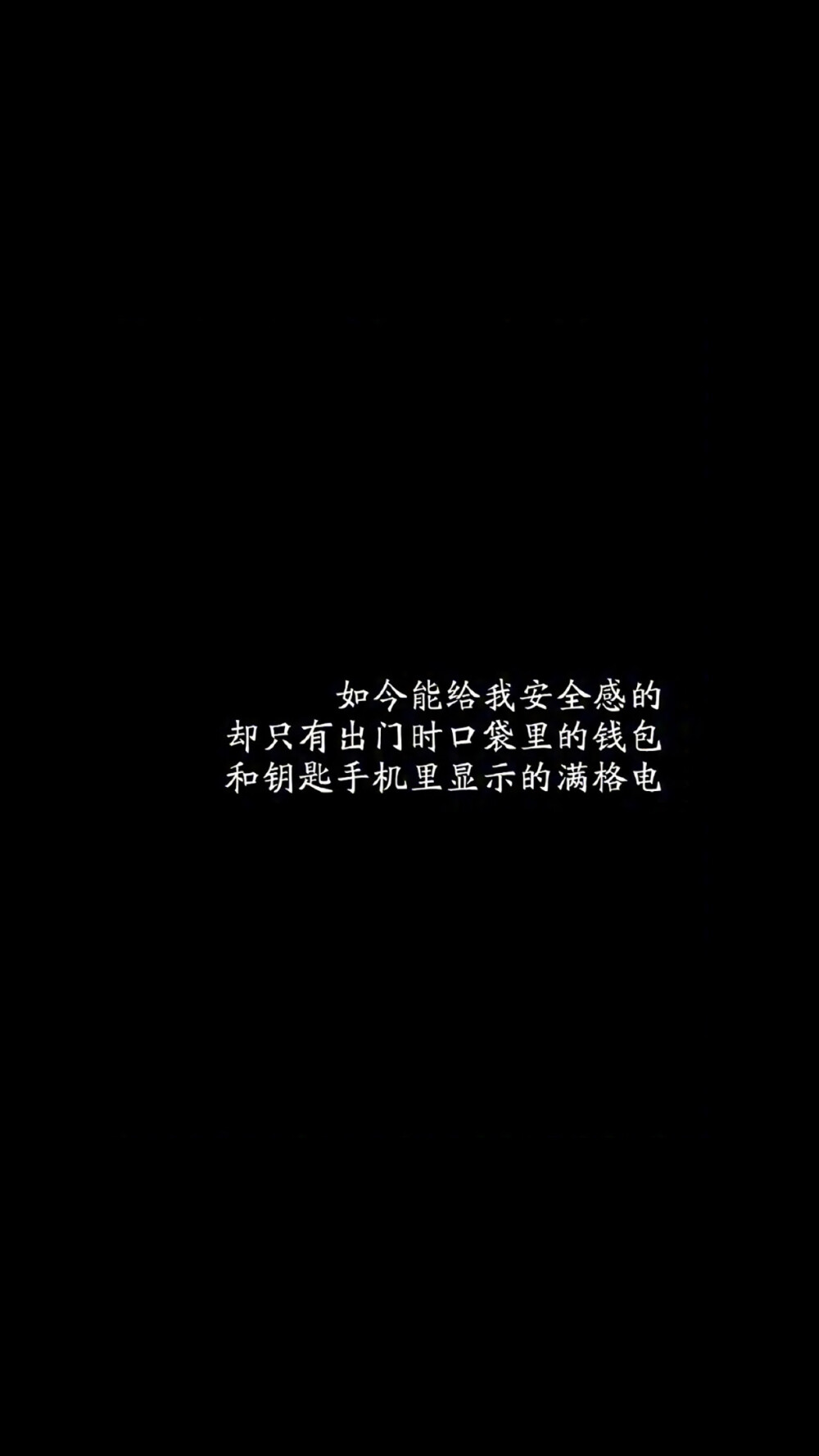 黑色文字壁纸～超喜欢这种风格呀❤️