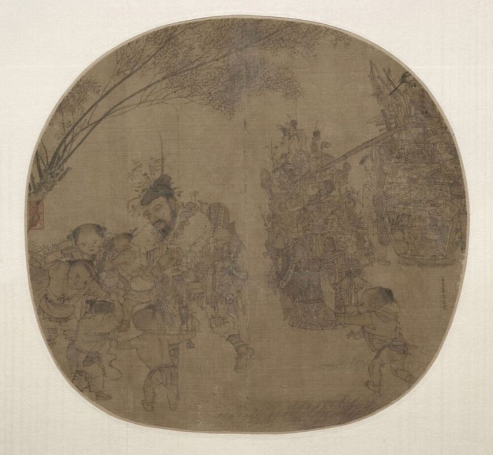 《货郎图》 南宋 · 李嵩 / 克里夫兰艺术博物馆藏