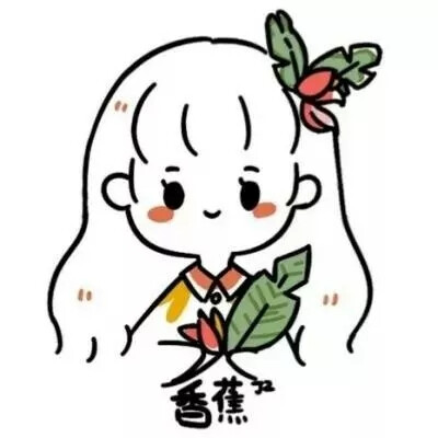 水果變成Q版女孩簡筆畫