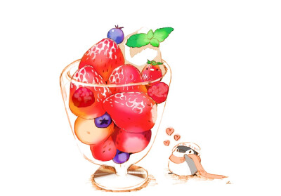 动漫美食图 P站画师：チャイ 画师ID：1096811