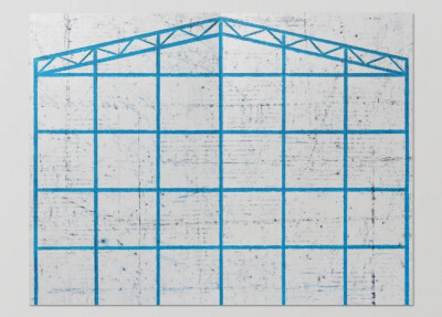 ▲ Structure系列再现了20世纪早期工业建筑常用的钢制或混凝土外框架。这些结构虽然外形上大体相似，但根据各自建筑的结构，分散负重的方式却大不相同。最后为艺术家本人。作品2015年由瑞士Nieves出版，散页装订，可…