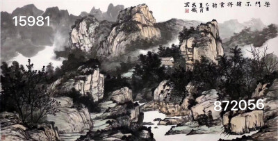 段铁国画山水画精品欣赏