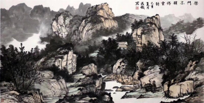 段铁国画山水画精品欣赏