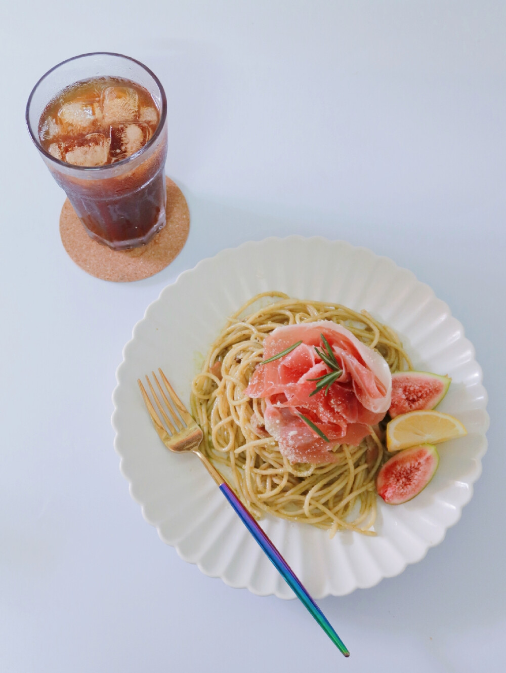 抹茶奶油意面