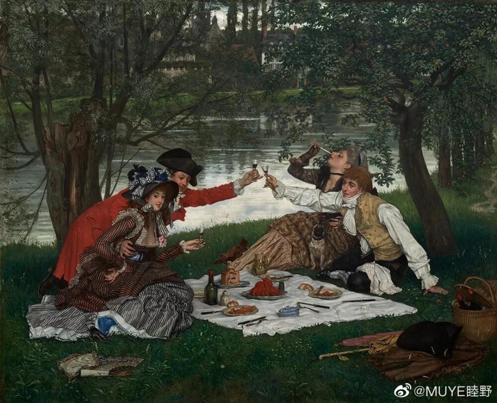 3月末，法国奥赛博物馆原计划举办法国画家詹姆斯·天梭（James Tissot）回顾展，这也是1985年迄今巴黎首次为其举办大型回顾展，现因疫情推迟。James Tissot的作品精准地捕捉记录了维多利亚时代的时尚和美。人物在其画作中似乎并不重要，让观者挪不开眼的永远是他用画笔向你娓娓道来的精美裙褶与华丽配饰。